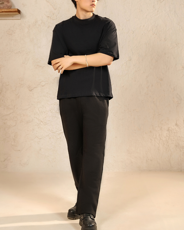 AN STUDIO HEAVY WEIGHT T SHIRT  BLACK - Image 2