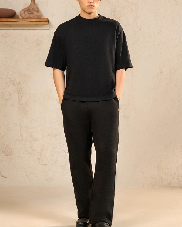 AN STUDIO HEAVY WEIGHT T SHIRT  BLACK - Image 4