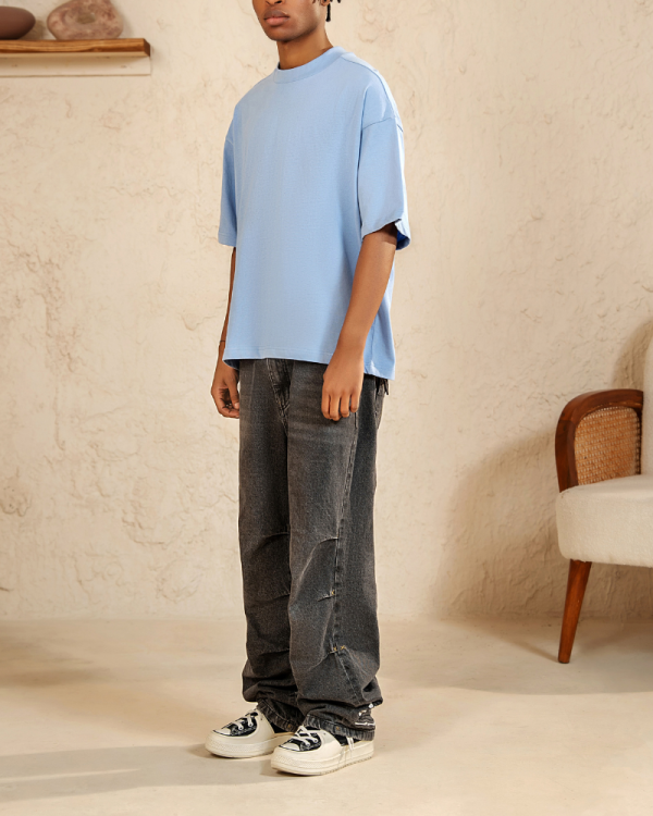 AN STUDIO HEAVY WEIGHT T SHRT  BLUE
