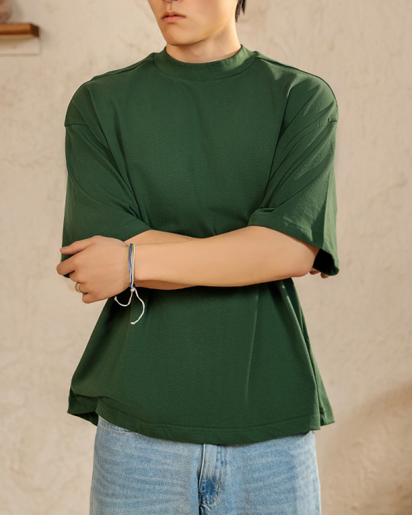 AN STUDIO HEAVY WEIGHT T SHIRT GREEN
